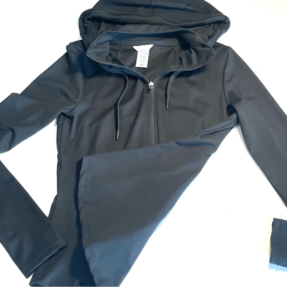 NWOT: Jockey Black Zip-Up Hoodie XS